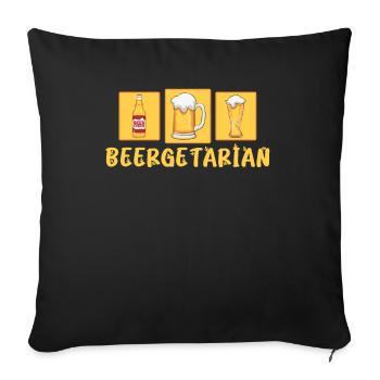 Craft Beer Craft Beer Funny - Sofa pillowcase 17,3'' x 17,3'' (45 x 45 cm) - black - Front