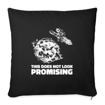 Space Space Space Colonization - Sofa pillowcase 17,3'' x 17,3'' (45 x 45 cm) - black - Front
