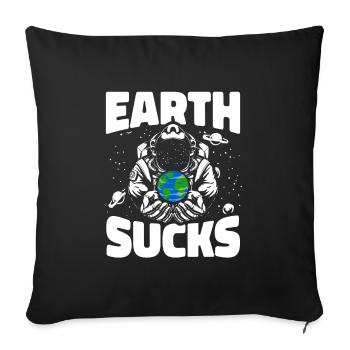 Espace Espace Terre Terre Craint - Housse de coussin décorative 45 x 45 cm - noir - Devant