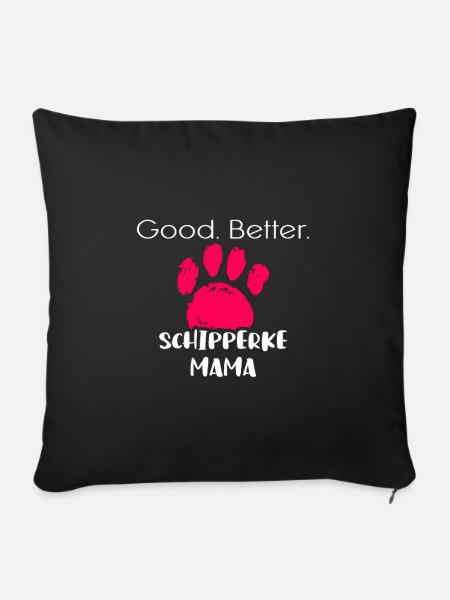 Schipperke - Sofakissenbezug 45 x 45 cm - Schwarz