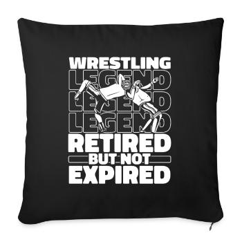 Wrestling Wrestler Im Ruhestand - Sofakissenbezug 45 x 45 cm - Schwarz - Vorne