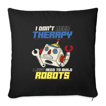 Robotik Ai Roboter - Sofakissenbezug 45 x 45 cm - Schwarz - Vorne