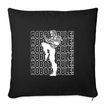 Robotik Ai Roboter - Sofakissenbezug 45 x 45 cm - Schwarz - Vorne