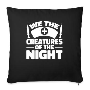 Nurse Cornet - Sofa pillowcase 17,3'' x 17,3'' (45 x 45 cm) - black - Front