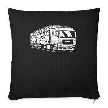 Truck driver Trucker Truck driver Humor - Sofa pillowcase 17,3'' x 17,3'' (45 x 45 cm) - black - Front