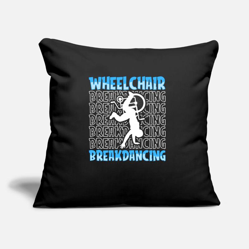 Breakdance Breakdancer Breakdance Fauteuil roulant Housse de coussin décorative 45 x 45 cm