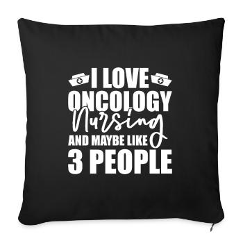 Nurse Cornet - Sofa pillowcase 17,3'' x 17,3'' (45 x 45 cm) - black - Front