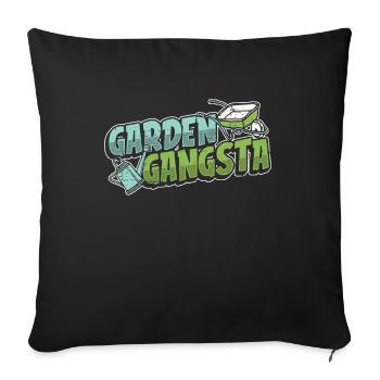 Hobby Gardener Garden - Sofa pillowcase 17,3'' x 17,3'' (45 x 45 cm) - black - Front