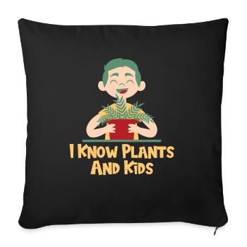 Hobbygärtner Garten Mutter Gärtnerische Mama - Sofakissenbezug 45 x 45 cm - Schwarz - Vorne