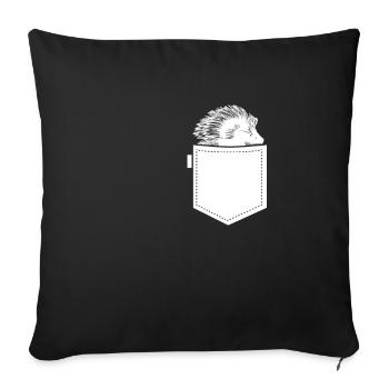 Porcupine bag - Sofa pillowcase 17,3'' x 17,3'' (45 x 45 cm) - black - Front
