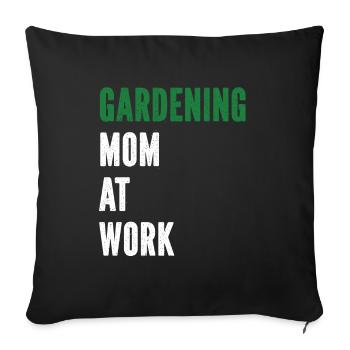Hobbygärtner Garten Mutter Gärtnerische Mama - Sofakissenbezug 45 x 45 cm - Schwarz - Vorne