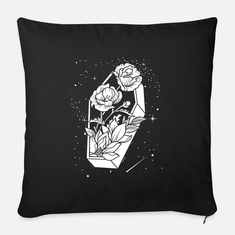 Gothic Sarg - Sofakissenbezug 45 x 45 cm - Schwarz