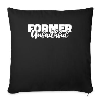 Christ Christianisme - Housse de coussin décorative 45 x 45 cm - noir - Devant