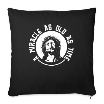 Christ Christianity Miracle - Sofa pillowcase 17,3'' x 17,3'' (45 x 45 cm) - black - Front