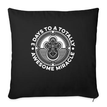 Christ Christianisme - Housse de coussin décorative 45 x 45 cm - noir - Devant