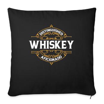 Whisky Whiskey Lustig - Sofakissenbezug 45 x 45 cm - Schwarz - Vorne