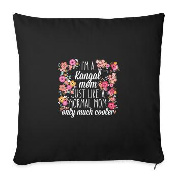 Maman Kangal - Housse de coussin décorative 45 x 45 cm - noir - Devant
