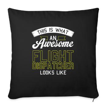 Emergency call control center operations center humor - Sofa pillowcase 17,3'' x 17,3'' (45 x 45 cm) - black - Front