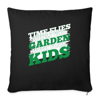 Hobby Gardener Garden Funny Gardening Father - Sofa pillowcase 17,3'' x 17,3'' (45 x 45 cm) - black - Front