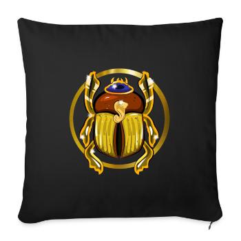 Beetle Jewelry Circle - Sofa pillowcase 17,3'' x 17,3'' (45 x 45 cm) - black - Front