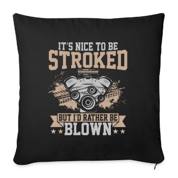 C’est agréable d’être caressé - voiture - Housse de coussin décorative 45 x 45 cm - noir - Devant