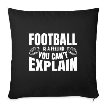 Sonntage Sind Für Kirche Und Football - Sofakissenbezug 45 x 45 cm - Schwarz - Vorne