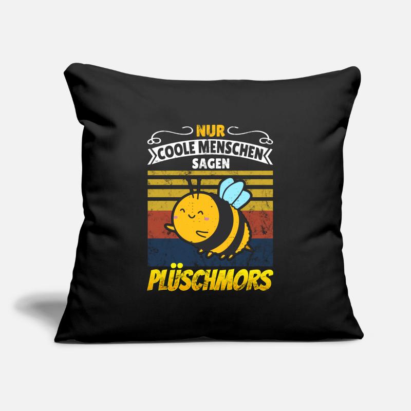 Plüschmors plattdeutsch Hummeln Geschenkidee cool Sofakissenbezug 45 x 45 cm