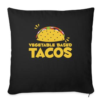 Hobby Gardener Garden Vegetables - Sofa pillowcase 17,3'' x 17,3'' (45 x 45 cm) - black - Front