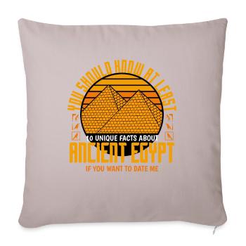 Archaeologist - To Date Me - Sofa pillowcase 17,3'' x 17,3'' (45 x 45 cm) - light taupe - Front