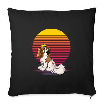 Cavalier Vapor - Sofa pillowcase 17,3'' x 17,3'' (45 x 45 cm) - black - Front