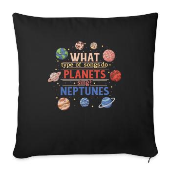 Music Teacher Music Teacher Funny - Sofa pillowcase 17,3'' x 17,3'' (45 x 45 cm) - black - Front