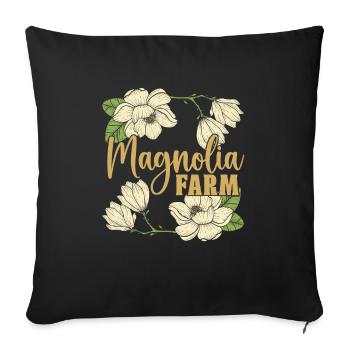 Agriculteur Agriculteur Great Magnolia Farms - Housse de coussin décorative 45 x 45 cm - noir - Devant
