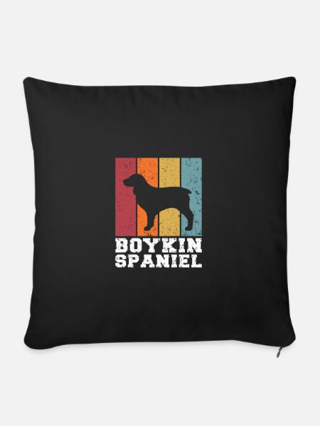Boykin Spaniel - Sofakissenbezug 45 x 45 cm - Schwarz