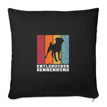 Entlebucher Bouvier - Housse de coussin décorative 45 x 45 cm - noir - Devant
