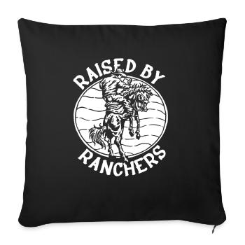 Rodeo Cowboy Rancher Ranch Cowboy - Sofa pillowcase 17,3'' x 17,3'' (45 x 45 cm) - black - Front