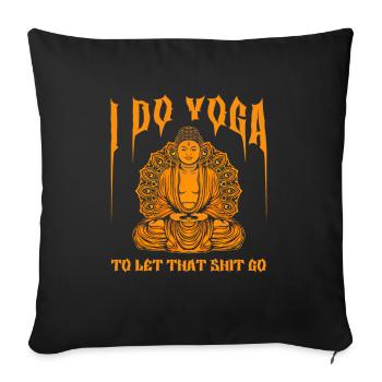 Buddha Buddhist Funny - Sofa pillowcase 17,3'' x 17,3'' (45 x 45 cm) - black - Front