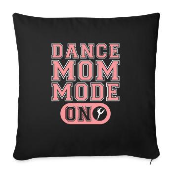 Maman Maman Mode Maman pour danser Maman Maman - Housse de coussin décorative 45 x 45 cm - noir - Devant