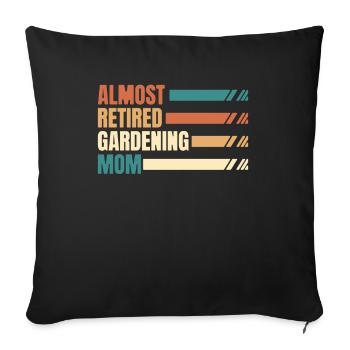 Hobbygärtner Garten Mutter Gärtnerische Mama - Sofakissenbezug 45 x 45 cm - Schwarz - Vorne