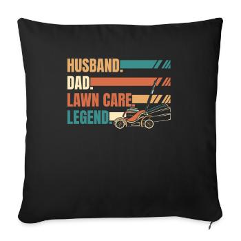 Hobby Gardener Garden Gardening Father - Sofa pillowcase 17,3'' x 17,3'' (45 x 45 cm) - black - Front
