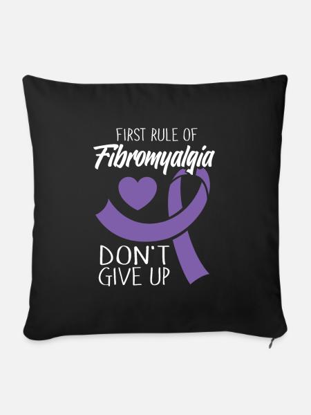 Fibromyalgie Rheuma Cool - Sofakissenbezug 45 x 45 cm - Schwarz