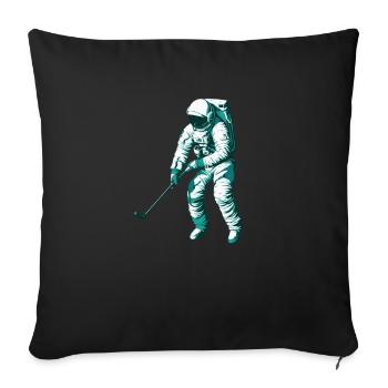 Golf Golfer Golfen - Sofakissenbezug 45 x 45 cm - Schwarz - Vorne