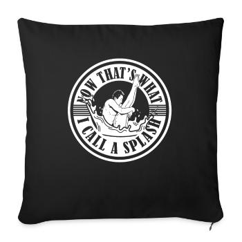 Diving Diving Funny - Sofa pillowcase 17,3'' x 17,3'' (45 x 45 cm) - black - Front