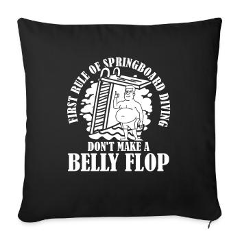 Plongeur Jumper Drôle - Housse de coussin décorative 45 x 45 cm - noir - Devant