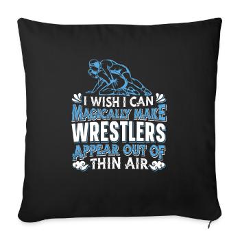Lutteur Funny - Housse de coussin décorative 45 x 45 cm - noir - Devant