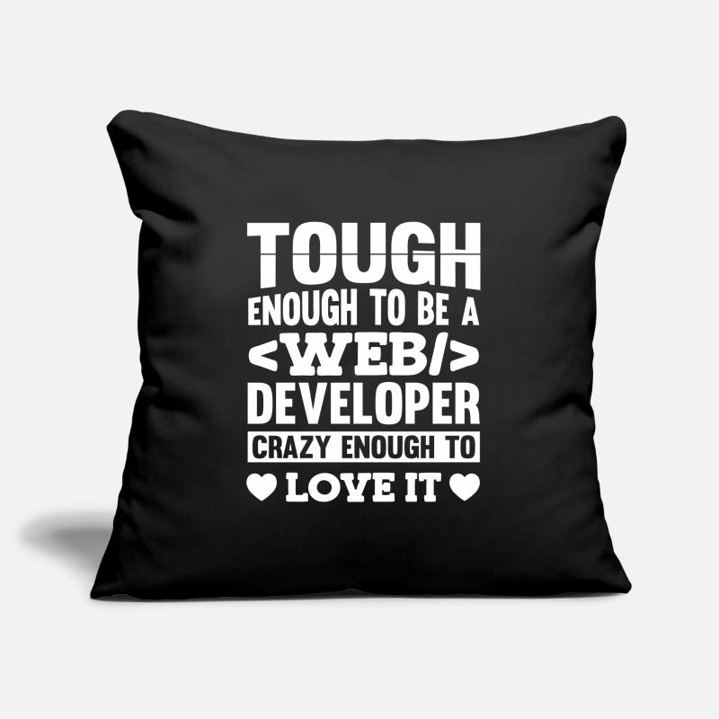 Web Developer Web Developer Sofa pillowcase 17,3'' x 17,3'' (45 x 45 cm)