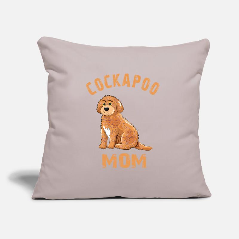 Cockapoo Mom Sofa pillowcase 17,3'' x 17,3'' (45 x 45 cm)