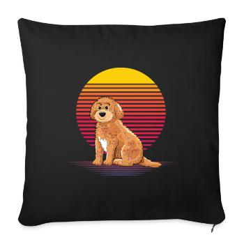 Cockapoo Vapor - Sofa pillowcase 17,3'' x 17,3'' (45 x 45 cm) - black - Front