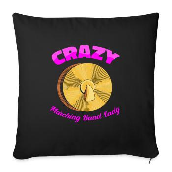 Fan Parade Minstrel Checkers - Housse de coussin décorative 45 x 45 cm - noir - Devant