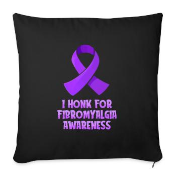 Fibromyalgia Rheumatism Cool - Sofa pillowcase 17,3'' x 17,3'' (45 x 45 cm) - black - Front