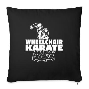 Karate - Sofa pillowcase 17,3'' x 17,3'' (45 x 45 cm) - black - Front